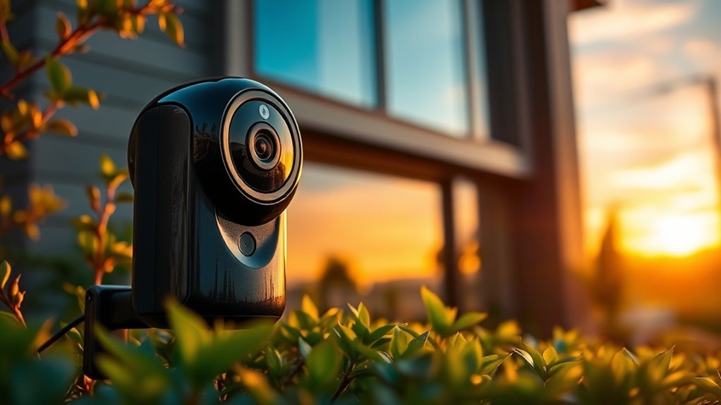 caméra de sécurité extérieure alimentée par l'IA