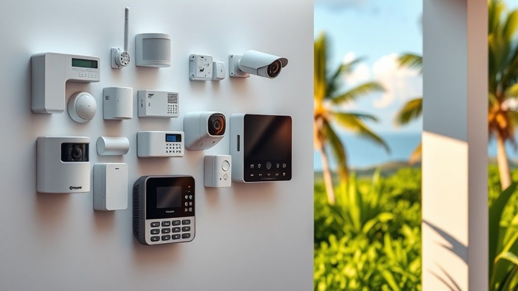 options de système d'alarme aperçu