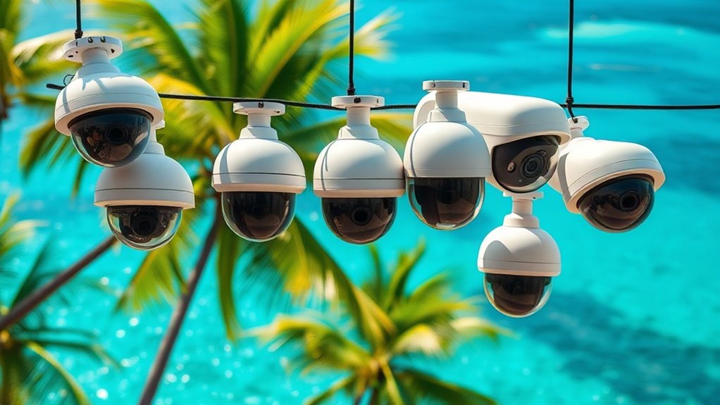 options de caméras de surveillance diverses