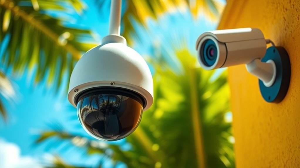 caméras dôme pour surveillance discrète