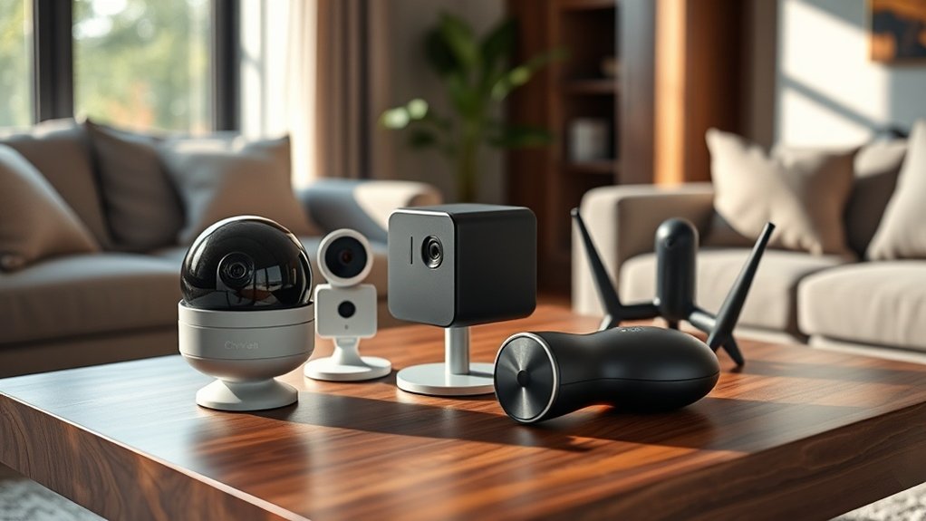 types de caméras de surveillance intérieure