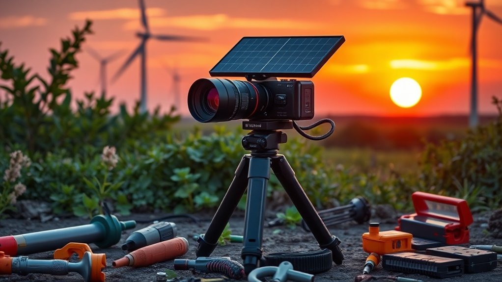 cameras innovantes d'énergie renouvelable