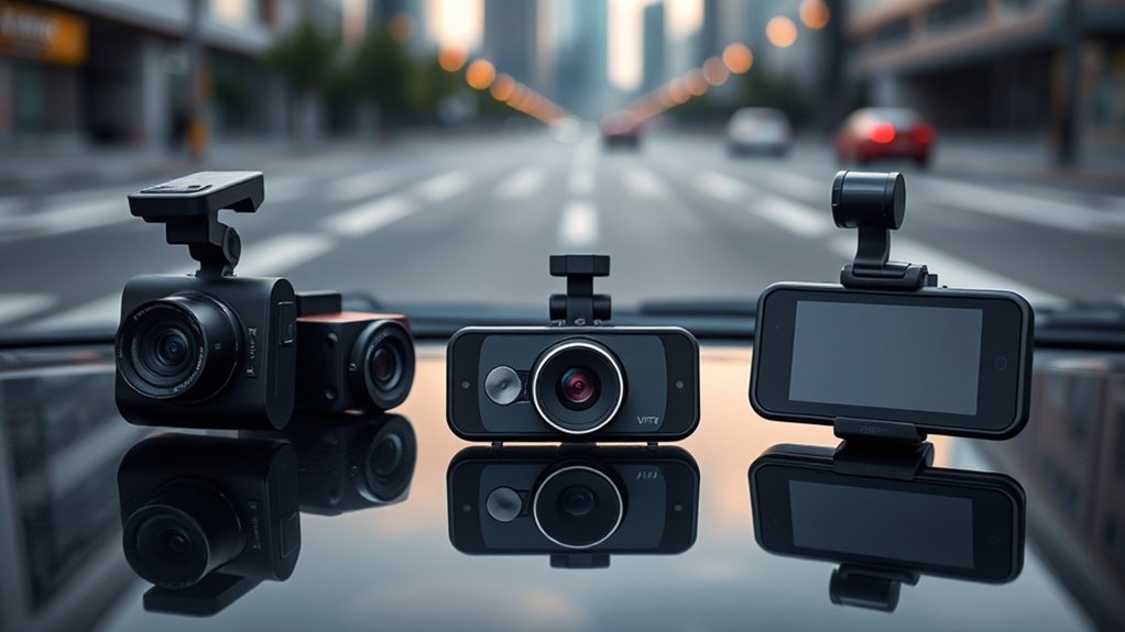 aperçu des caractéristiques clés des dashcams