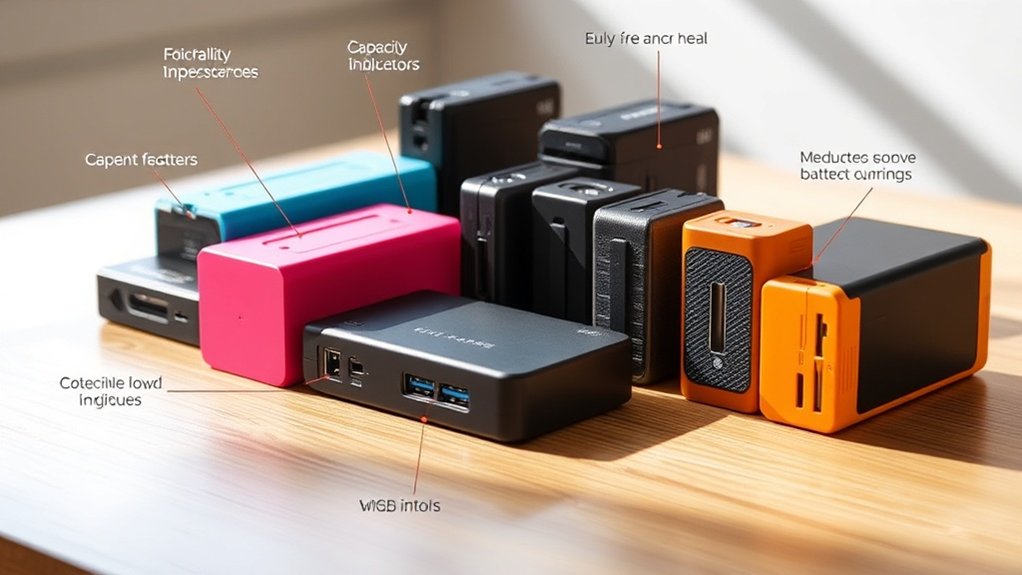 caractéristiques clés pour les batteries externes