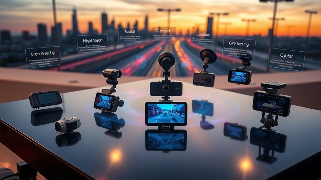 aperçu des principales marques de dashcams