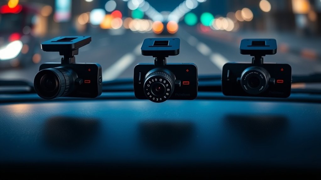 caractéristiques de dashcam de vision nocturne