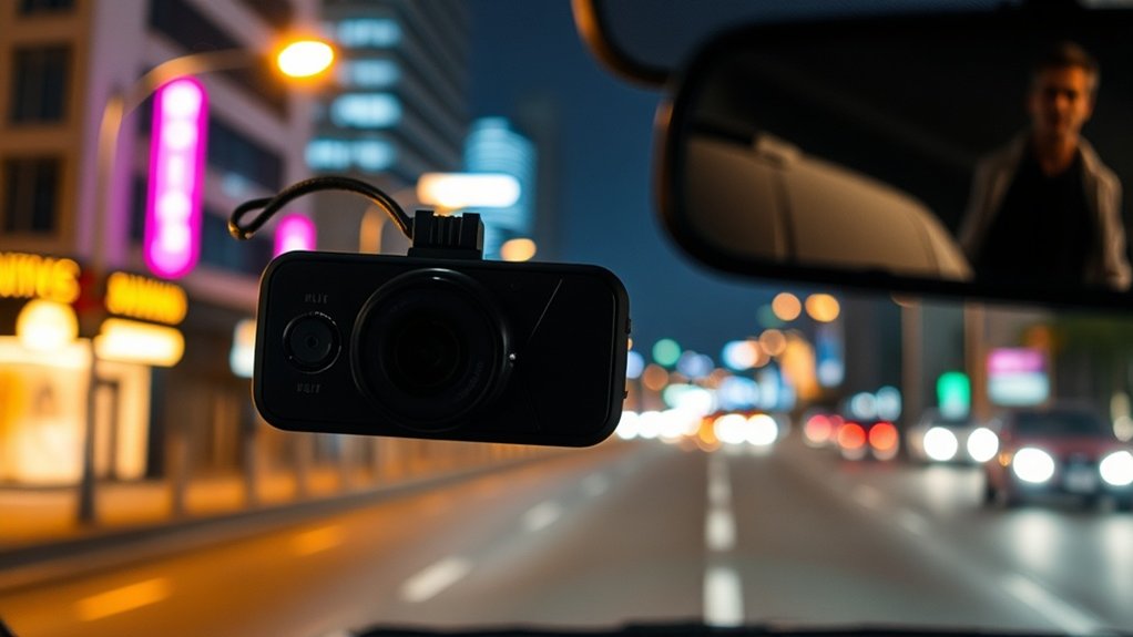 technologie de dashcam à vision nocturne