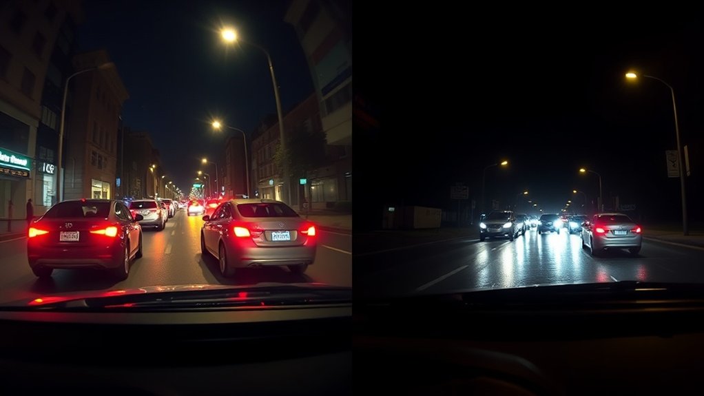 comparaison de performance en visibilité nocturne