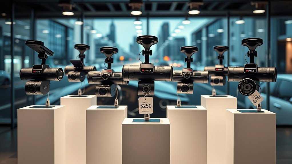 gamme de prix et caractéristiques