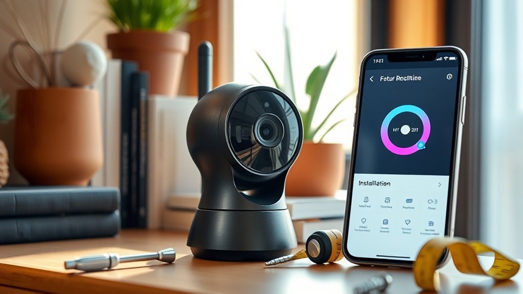 configuration de caméra wifi sécurisée