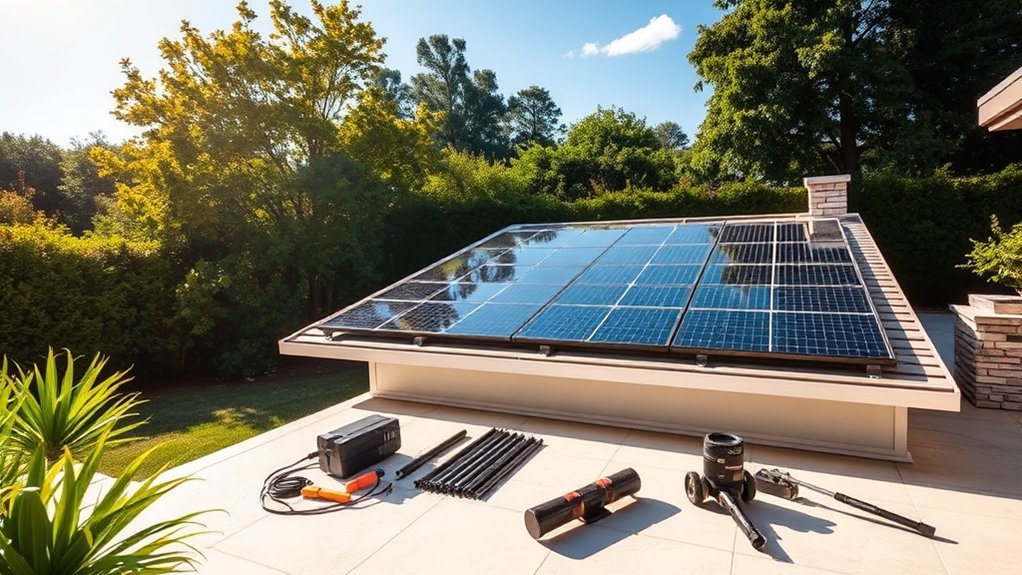 préparation du système d'alarme solaire