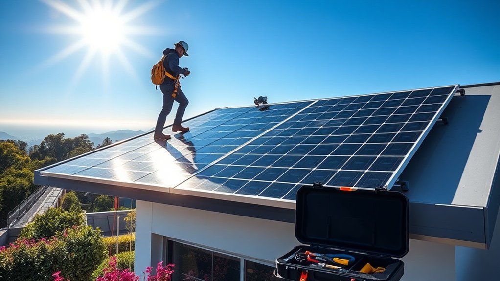 processus d'installation solaire