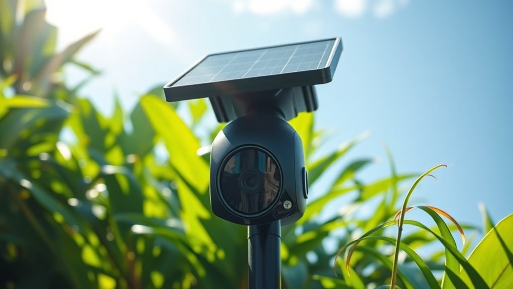 caméra de surveillance 4G alimentée par énergie solaire