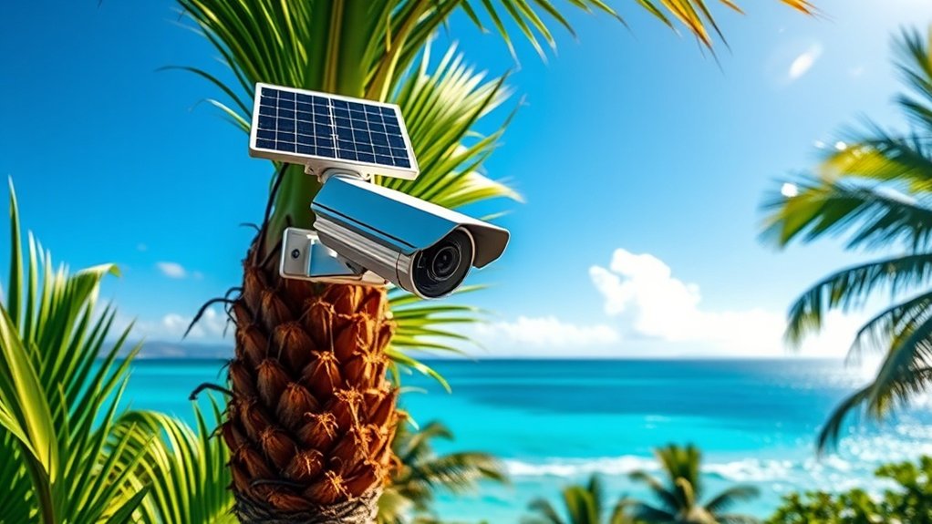 système de sécurité alimenté par énergie solaire avantages