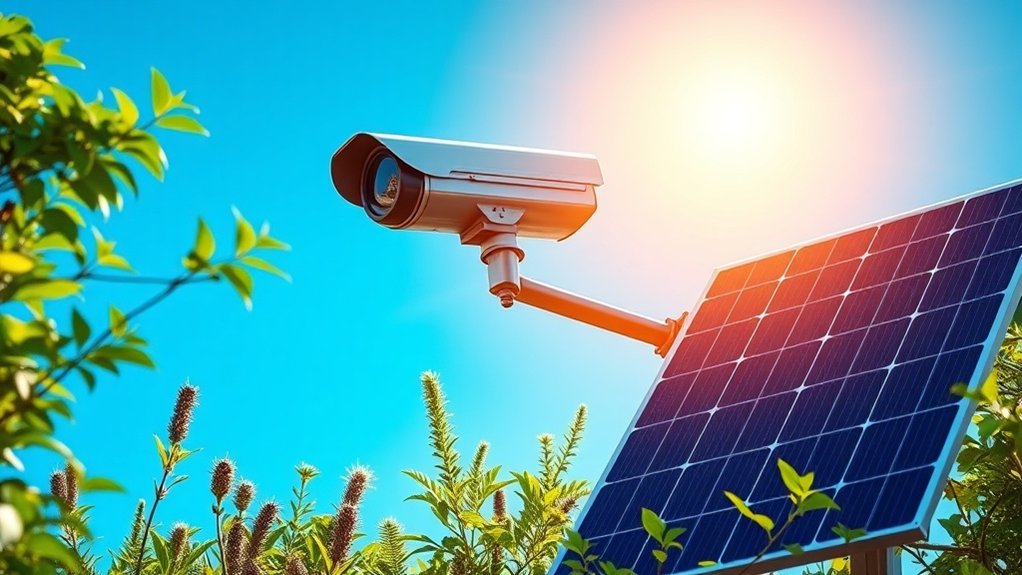 avantages de la surveillance alimentée par énergie solaire durabilité