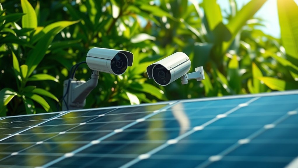 technologie de surveillance alimentée par énergie solaire