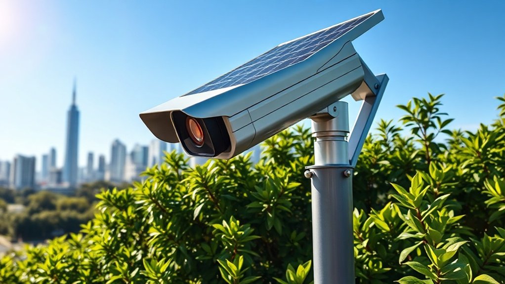 innovations de surveillance vidéo alimentées par énergie solaire