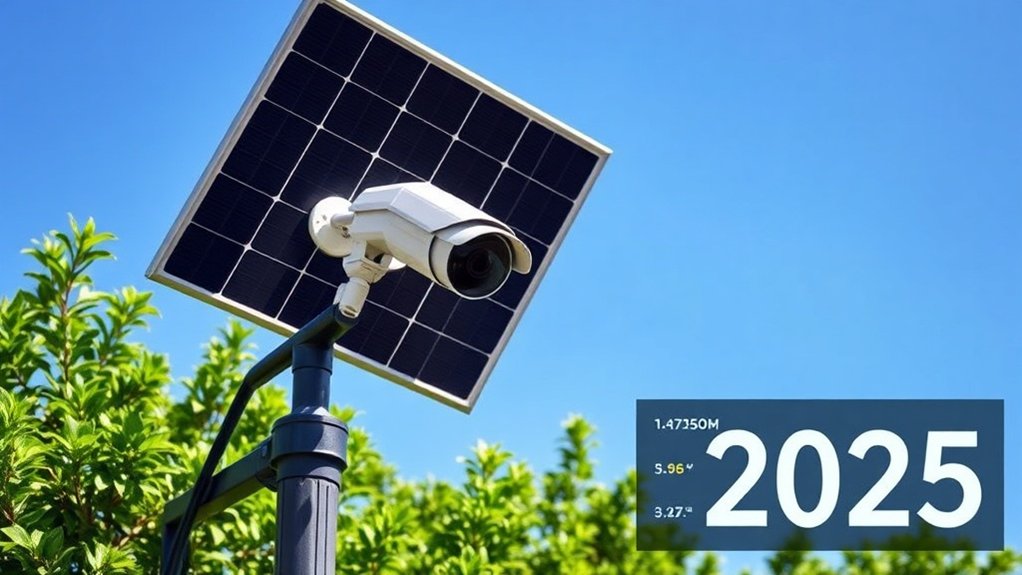 systèmes de surveillance vidéo alimentés par énergie solaire