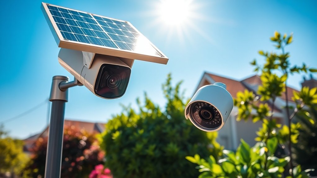 caractéristiques de la caméra de surveillance solaire