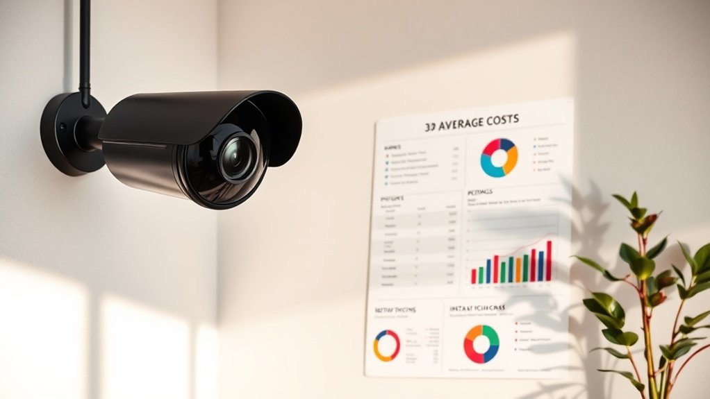 détails des coûts de caméra de surveillance
