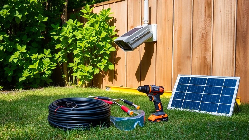 outils d'installation de caméras de surveillance