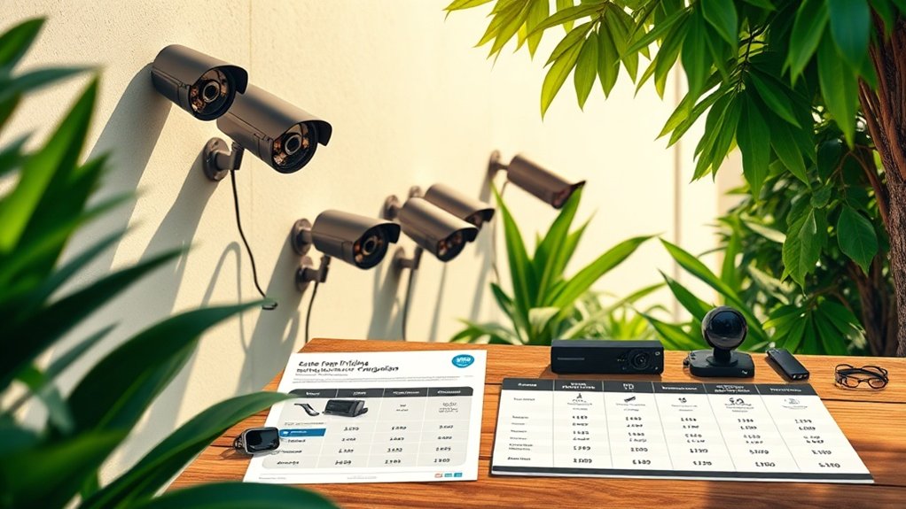 options d'équipement de système de surveillance