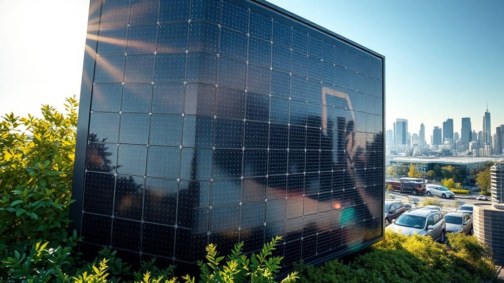 innovation des panneaux solaires verticaux