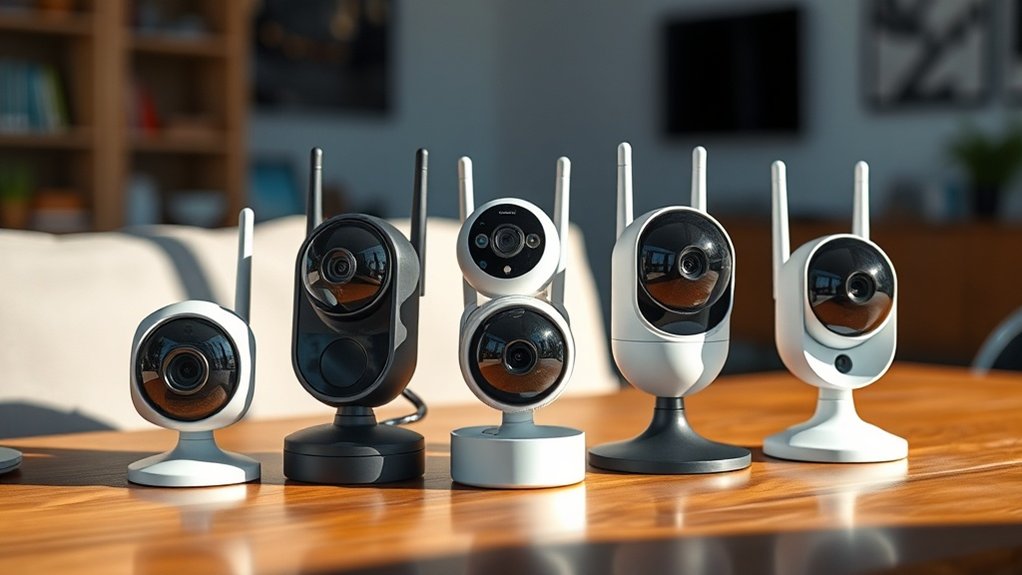 types de caméras de surveillance sans fil